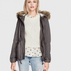 Bouclé Coat with Tie Belt
